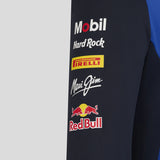 Sweat à capuche Red Bull, équipe, zip intégral, bleu