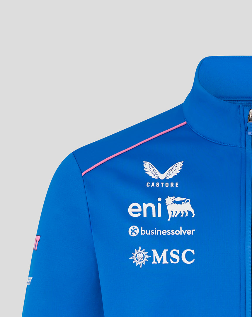 Veste softshell alpine, équipe, bleu, 2026