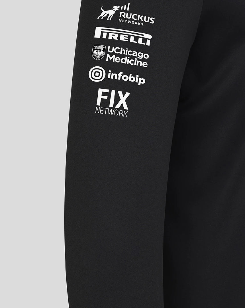 Sweat-shirt Haas F1, à zip 1/4, équipe, noir