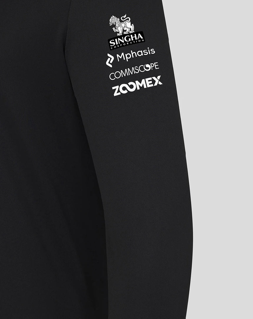 Sweat-shirt Haas F1, à zip 1/4, équipe, noir