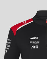 Sweat-shirt Haas F1, à zip 1/4, équipe, noir