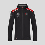 Veste de pluie Haas F1, équipe, noire