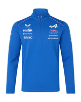 Sweat-shirt Alpine, équipe, 1/4 zip, bleu