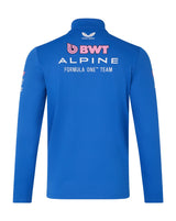 Sweat-shirt Alpine, équipe, 1/4 zip, bleu