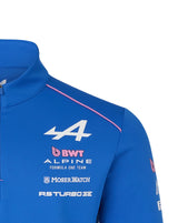 Sweat-shirt Alpine, équipe, 1/4 zip, bleu