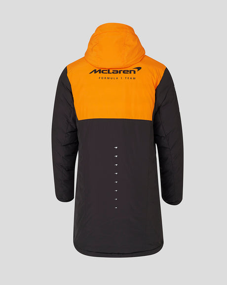 McLaren veste, Castore, équipe, Longline, matelassée, gris, 2024