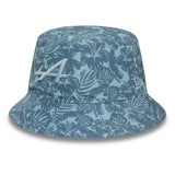 Cappello da pescatore alpino, New Era, floreale, blu