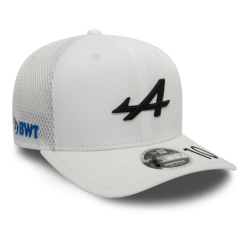 Gorra Alpine, New Era, Pierre Gasly, 9FIFTY, Adulto, Blanco, 2024