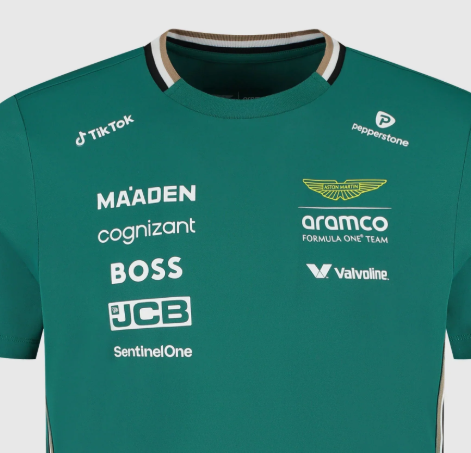 Aston Martin AMF1, Équipe, T-Shirt, Fernando Alonso, Vert 🔥