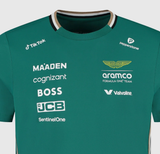 Aston Martin AMF1, Équipe, T-Shirt, Fernando Alonso, Vert 🔥