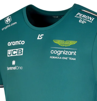 Camiseta oficial del piloto del equipo Aston Martin Aramco Cognizant F1, Lance Stroll, 2023