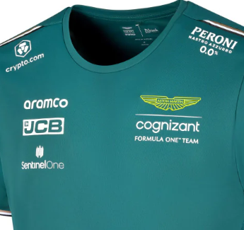 Camiseta oficial del equipo Aston Martin Aramco Cognizant F1, 2023