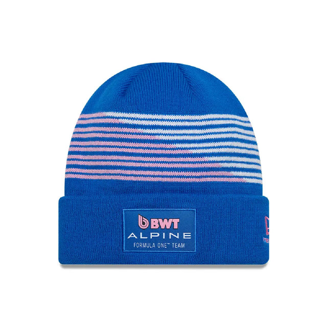 Bonnet Alpine, équipe, Pierre Gasly, tricot à revers, bleu, 2026