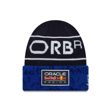 Bonnet Red Bull, équipe, tricot à revers, enfants, bleu, 2026