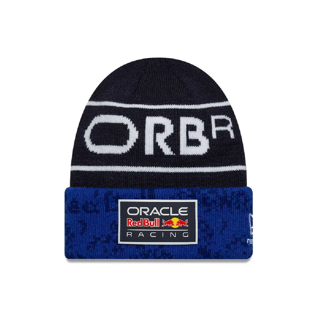 Bonnet Red Bull, équipe, tricot à revers, enfants, bleu, 2026