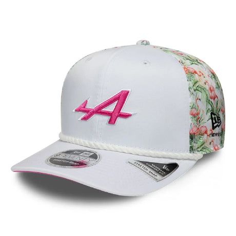 Casquette Alpine, équipe, 9SEVENTY, New Era, Édition Spéciale Miami, blanche, 2026