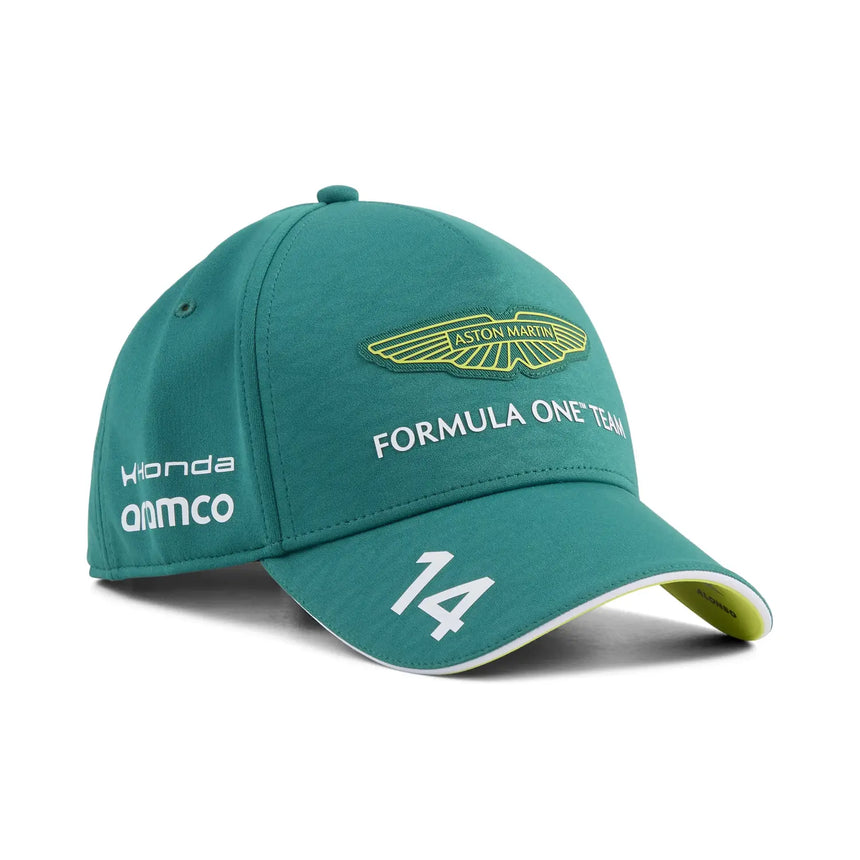 Casquette Aston Martin, équipe, Fernando Alonso, Puma, verte, 2026