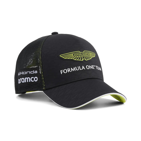 Casquette Aston Martin, équipe, Lance Stroll, Puma, noire, 2026