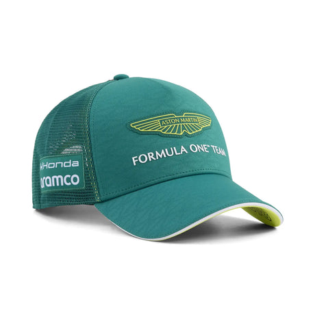 Casquette Aston Martin, équipe, Lance Stroll, Puma, verte, 2026