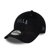 Casquette Aston Villa, cord, 9FORTY, New Era, noire
