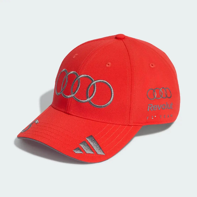 Casquette Audi adidas, équipe, Gabriel Bortoleto, rouge, 2026
