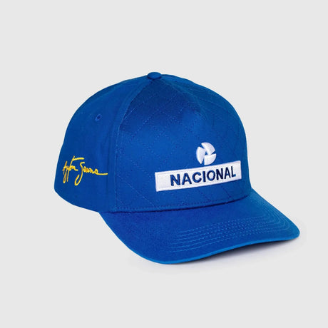 Casquette Ayrton Senna, nationale, matelassée, bleue