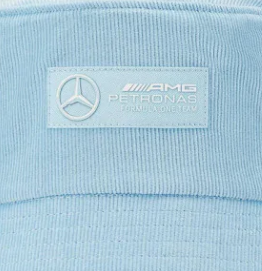 Mercedes Retro Cord Bucket Hat, bleu