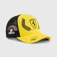 Casquette Ferrari, Lewis Hamilton, trucker, édition spéciale Silverstone, Puma, Jaune, 2026