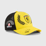 Casquette Ferrari, Lewis Hamilton, trucker, édition spéciale Silverstone, Puma, Jaune, 2026