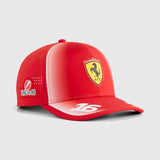 Casquette Ferrari, équipe, Charles Leclerc, Puma, enfants, rouge