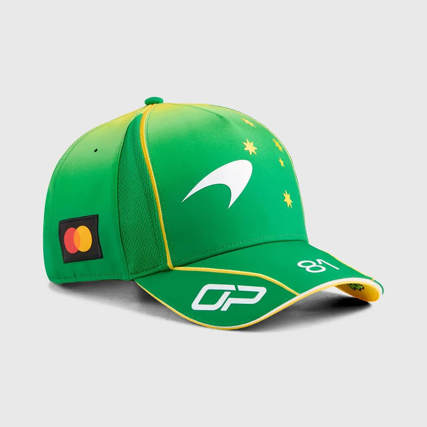 Casquette McLaren, Équipe Oscar Piastri, Édition Spéciale Australe, verte
