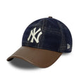 Casquette New York Yankees, cuir loden, New Era, 9TWENTY, marron