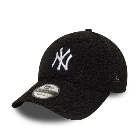 Casquette New York Yankees, hiver borg, New Era, 9FORTY, noire