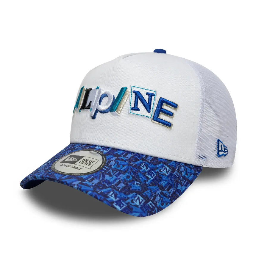 Casquette trucker Alpine, AOP, blanche