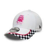 Casquette Visa RB, damier, 9FORTY, New Era, blanche