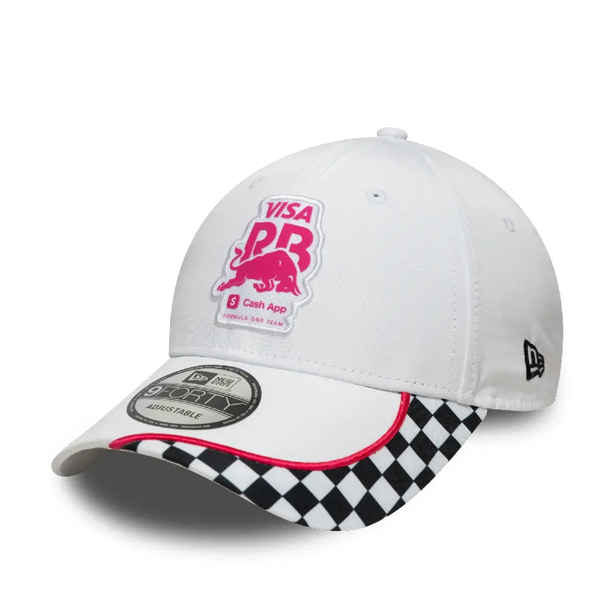 Casquette Visa RB, damier, 9FORTY, New Era, blanche