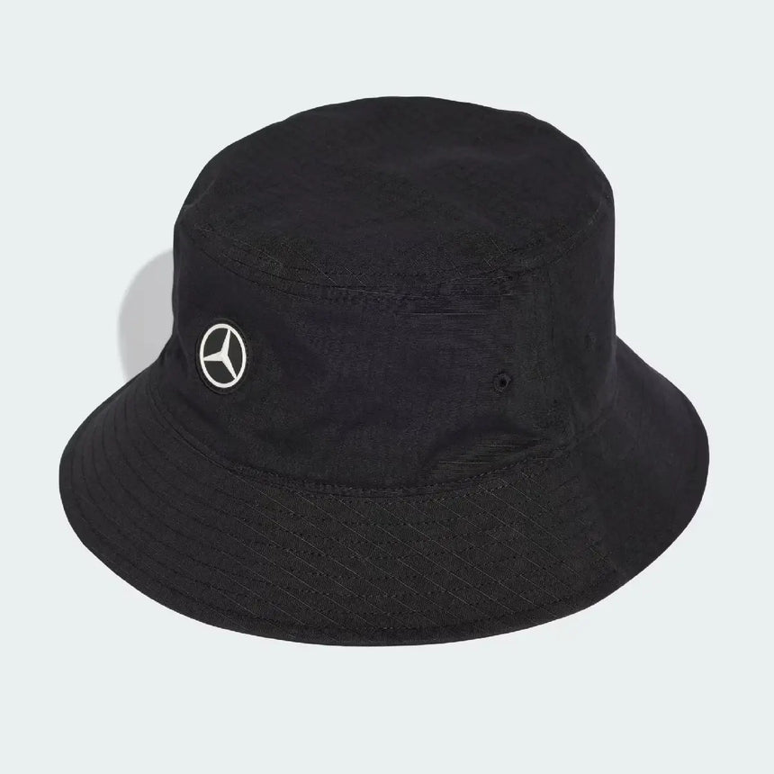 Chapeau seau Mercedes, équipe, mécaniciens, adidas, noir, 2026