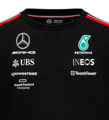 Sweat-shirt Mercedes Team Crew, noir, 2023