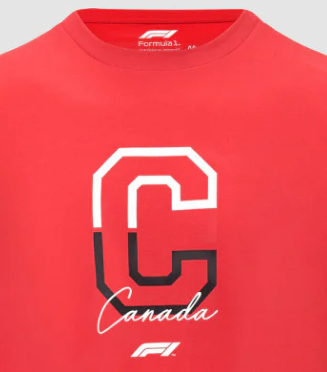 Camiseta F1 Fanwear Canada GP, roja, 2022