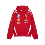 Ferrari hoodie, équipe, pilotes authentique, rouge, 2026