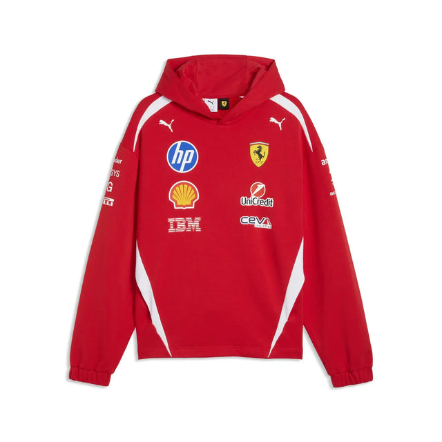 Ferrari hoodie, équipe, pilotes authentique, rouge, 2026