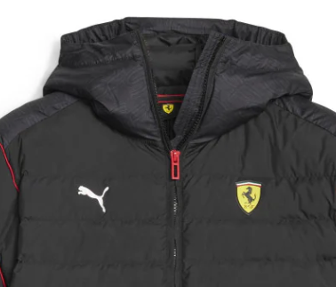 Chaqueta acolchada Ferrari, Puma, Race MT7 Ecolite, negra