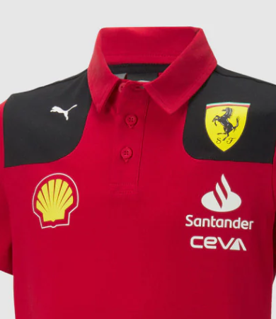 Polo Ferrari Team Rosso Corsa para niños