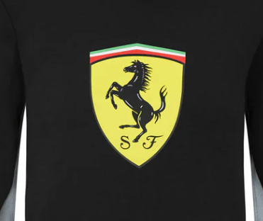 Pull Ferrari Kids, Shield, noir, 2021