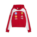 Ferrari sweat à capuche, équipe, coupe courte, femme, rouge