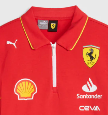 Polo Ferrari, Puma, equipo, niños, rojo, 2024