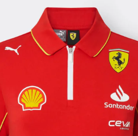 Polo Ferrari, Puma, equipo, mujer, rojo, 2024