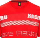 T-shirt graphique Ferrari pour hommes, rouge