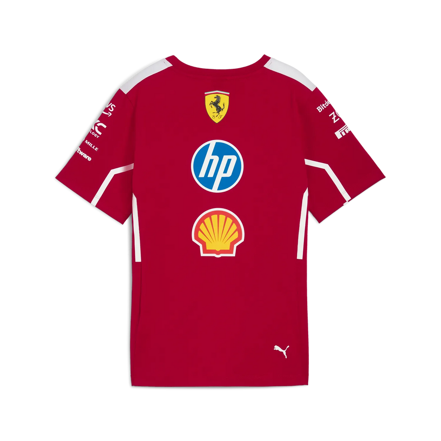 Camiseta de cuello redondo para mujer del equipo Scuderia Ferrari 🔥