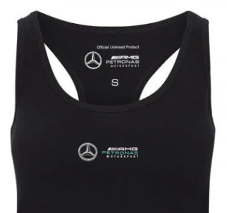 Haut Femme Mercedes, Logo, Noir, 2020
